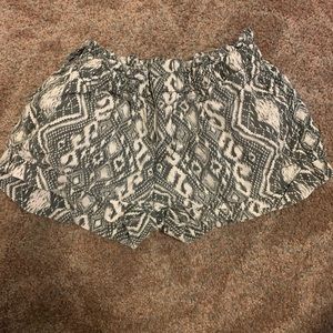 Snake print shorts
